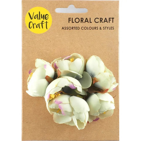 10cm x 11cm Fabric Peony Faux Flowers