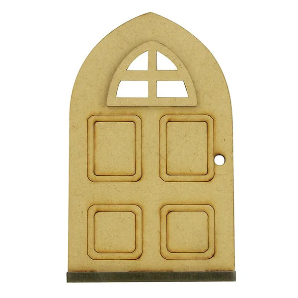 Wooden Fairy Door Shape with Window