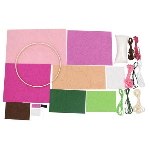 DIY Felt Mobile Craft Kit - Birds & Butterflies