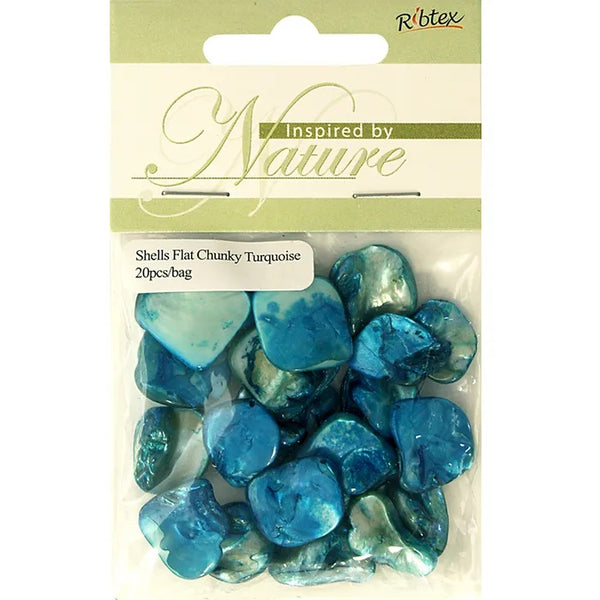 Flat Chunks Shell Beads (available in 2 colours)