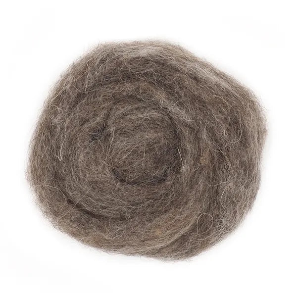 Fleck Brown Colour Combed Wool