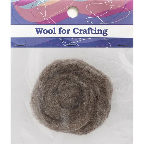 Fleck Brown Colour Combed Wool