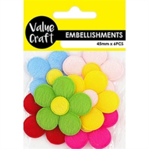 Fluffy Flower Shape Embellishment