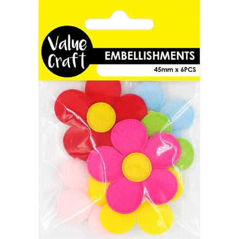 Fluffy Flower Shape Embellishment