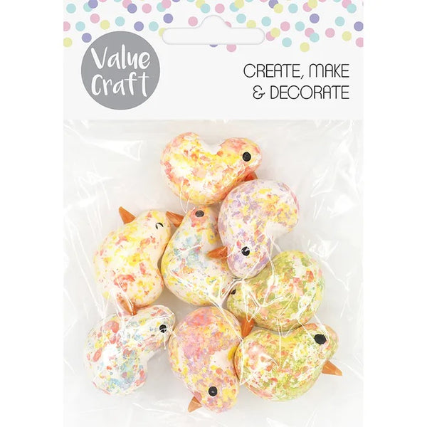Foam Speckled Chickens Easter Decoration