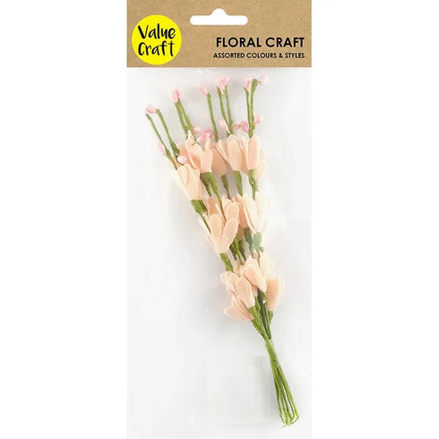 Foam Tulip Flowers With Spray (available in 2 colours)