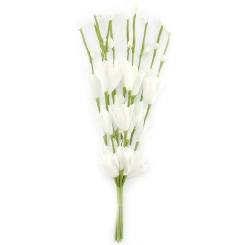 Foam Tulip Flowers With Spray (available in 2 colours)