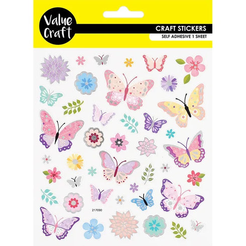 Foil Butterflies Sticker