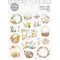 Foil Egg Baskets Shape Easter Stickers
