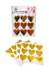Foil Self Adhesive Heart Stickers (available in 2 colours)