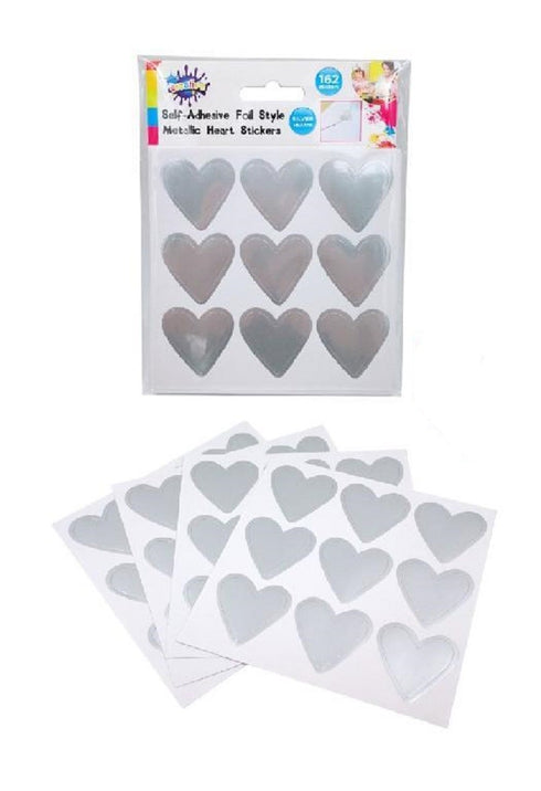 Foil Self Adhesive Heart Stickers (available in 2 colours)