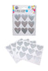 Foil Self Adhesive Heart Stickers (available in 2 colours)