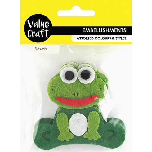 Frog Shape Felt Embellishment