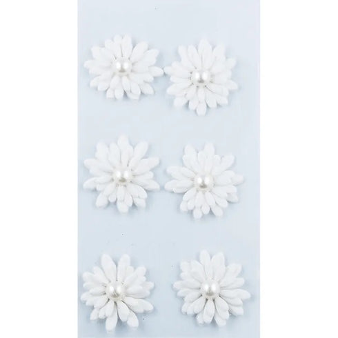 Garden Theme Paper Pearl Flowers Sticker (available in 4 colours)