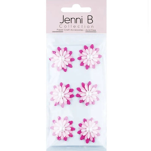 Garden Theme Paper Pearl Flowers Sticker (available in 4 colours)