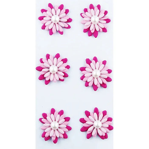 Garden Theme Paper Pearl Flowers Sticker (available in 4 colours)