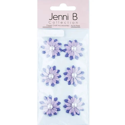 Garden Theme Paper Pearl Flowers Sticker (available in 4 colours)