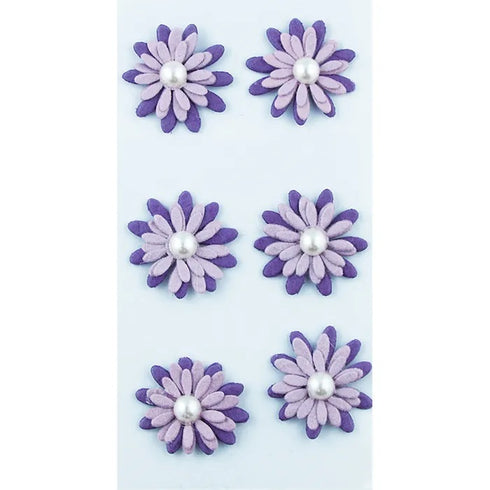 Garden Theme Paper Pearl Flowers Sticker (available in 4 colours)