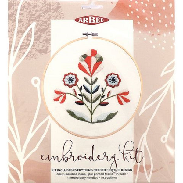 Geo Flower Embroidery DIY Kit