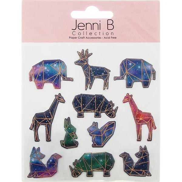 Geometric Animals 3D Sticker
