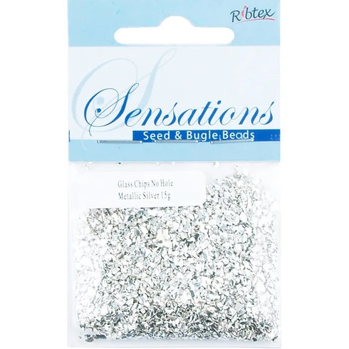 Glass Chips No Hole Bead (available in 2 colours)