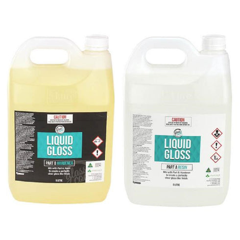 10 Litre Glass Coat Resin Liquid Gloss