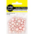 Soft Pink Colour Glass Pearl Beads