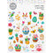 Glitter Bunny & Eggs Shape Easter Stickers