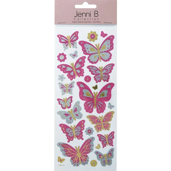 Glitter Butterfly Stickers