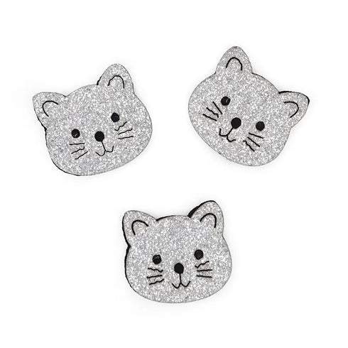 Glitter Cats Shape Felt Embellishment