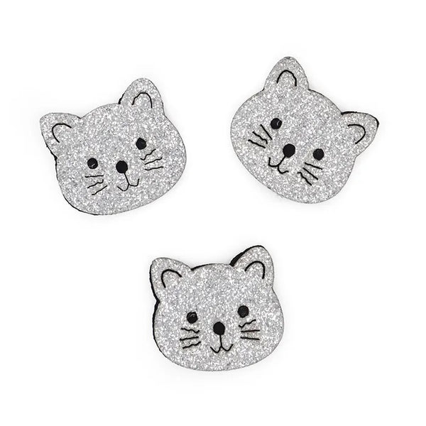 Glitter Cats Shape Felt Embellishment