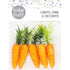 Glitter Carrots Shape Easter Decoration