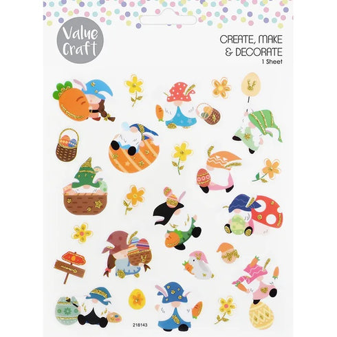 Glitter Gnomes Easter Stickers