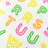 Glitter Neon Colour Alphabet Stickers