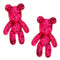 Glitter Teddy Bear Shape Resin Embellishments