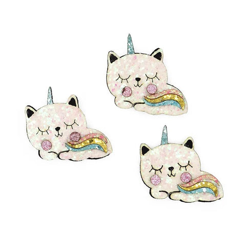 Glitter Unicorn Shape Felt Embellishment