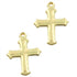 Gold Colour Cross Shape Charms