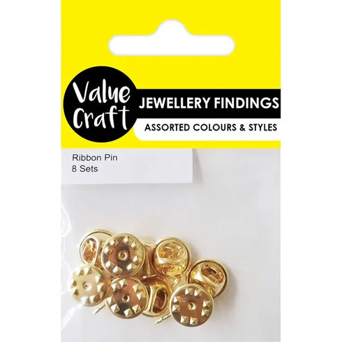 Gold Colour Ribbon Pins