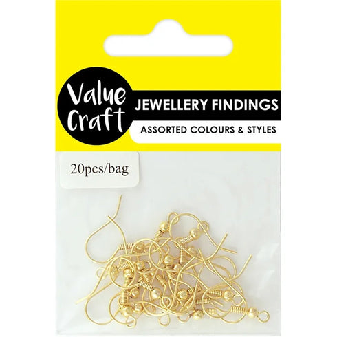 Gold Colour Shepherd Earring Hooks