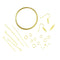 Gold Colour Triple Pack Jewellery Finding Starter Kit