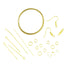 Gold Colour Triple Pack Jewellery Finding Starter Kit