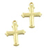Gold Colour Cross Shape Charms