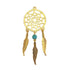 Gold Colour Dreamcatcher Shape Charm