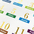 Gold Self Adhesive Months Planner Stickers