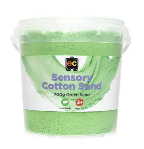 700g Green Colour Sensory Cotton Sand