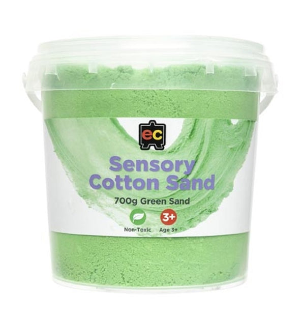 700g Green Colour Sensory Cotton Sand