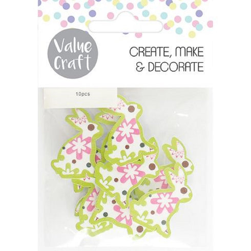 Green Wooden Easter Bunny