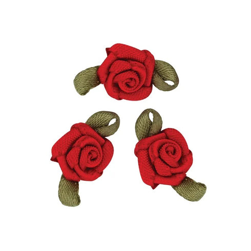 Grub Rose with Leaves (available in 6 colours)