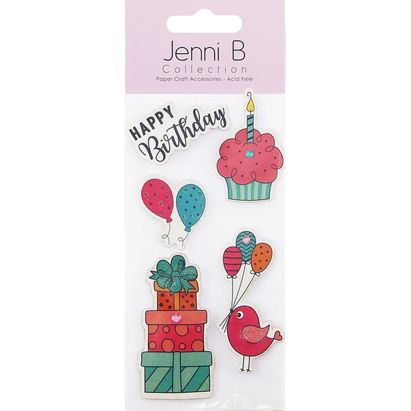 Happy Birthday CupCake 3D Sticker