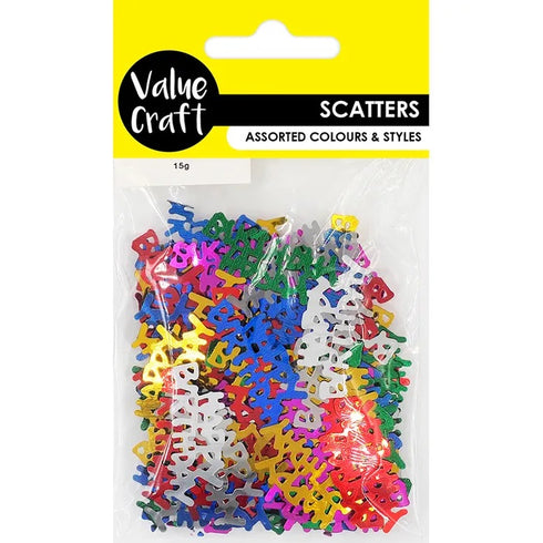 Happy Birthday Shape Scatters